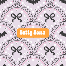 Load image into Gallery viewer, 3T batty bows bishop Brielle + 3T crochet pumpkin ghosts magnolia dress
