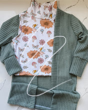 Load image into Gallery viewer, 2T mock neck tank x duster cardigan
