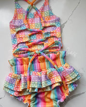 Load image into Gallery viewer, 4T omí tie back top x breezy + 4T cami tank x ruffle shorties

